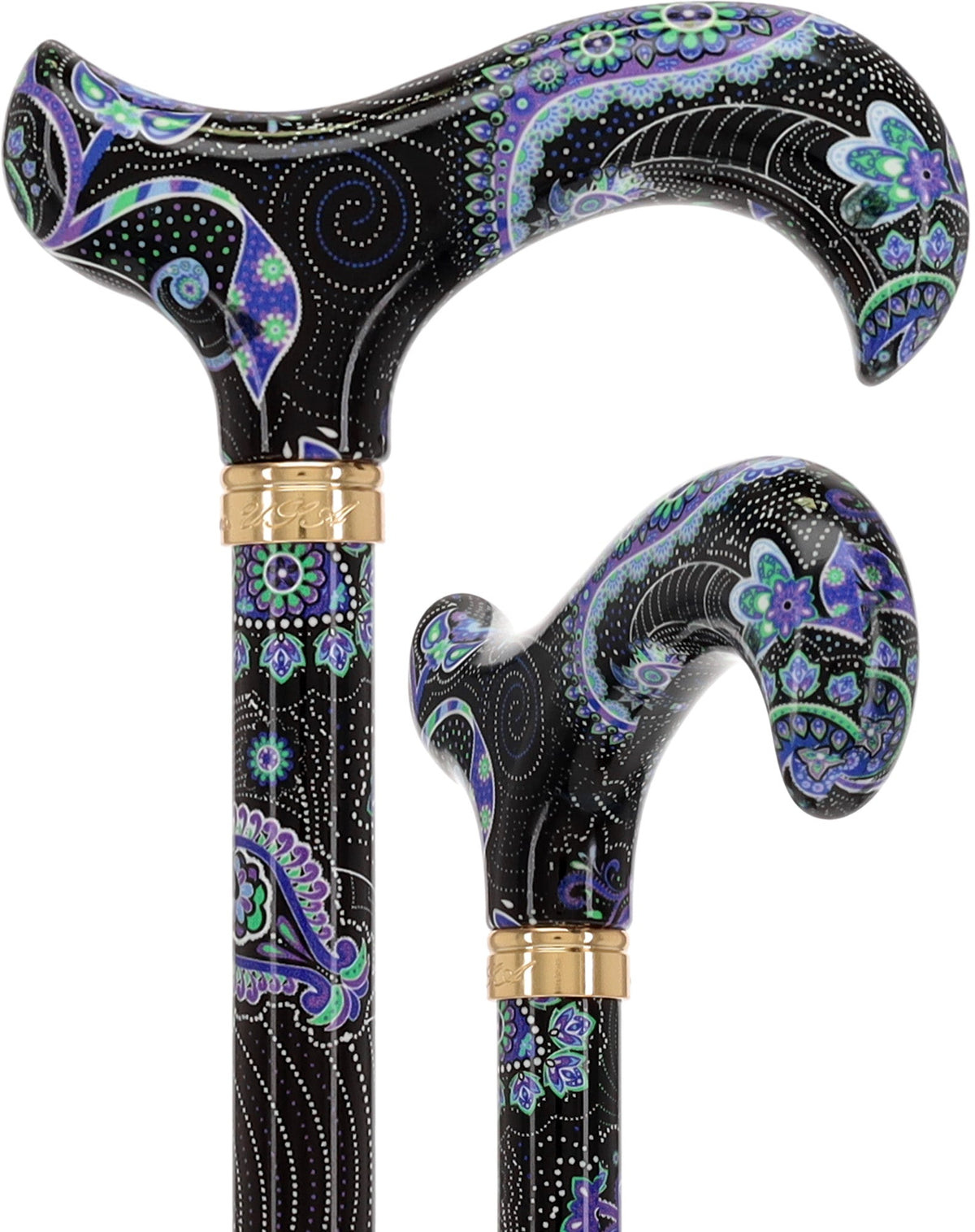 Purple Majesty: Designer Adjustable Cane w/ Patterned Handle No Adjustable Walking Canes - Tophatter Daily Deals