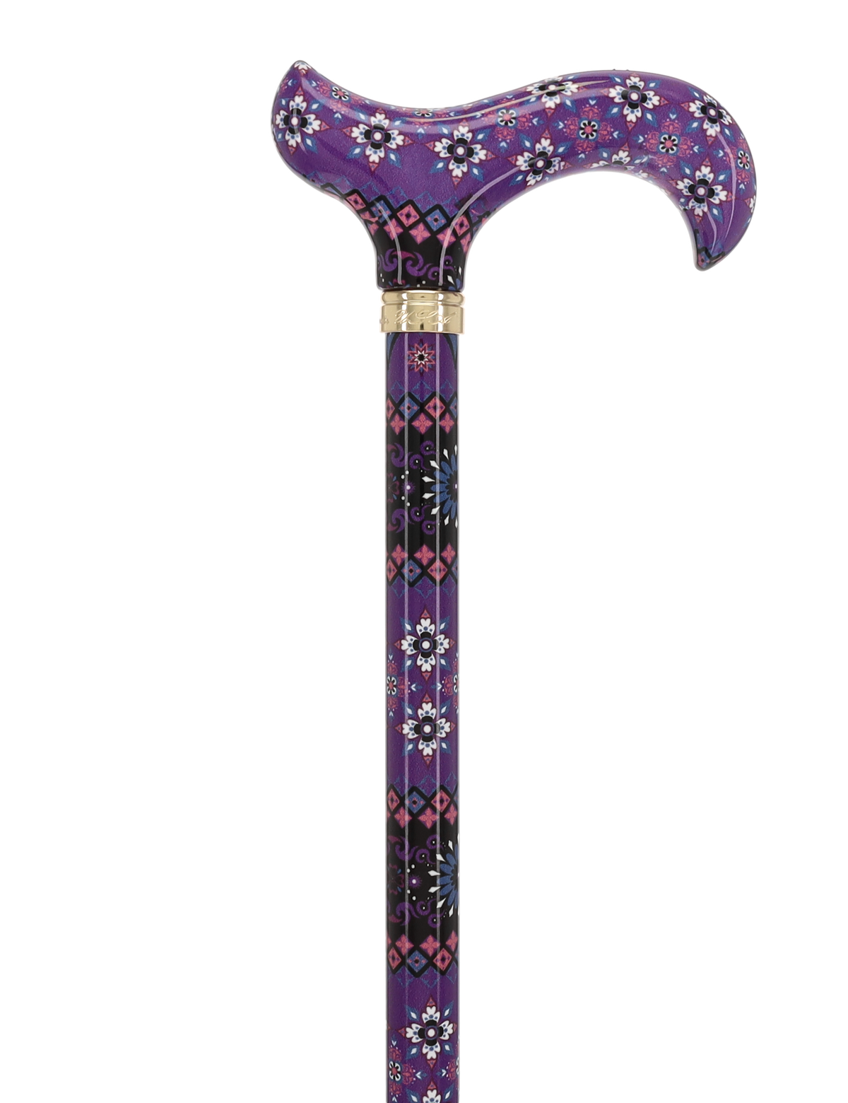 Pretty Purple: Designer Adjustable Cane w/ Patterned Handle Adjustable Walking Canes - Tophatter Daily Deals