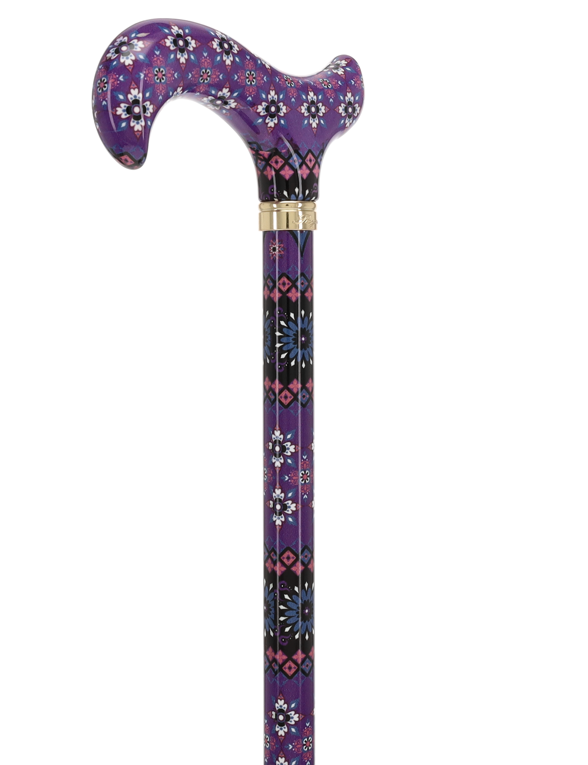 Pretty Purple: Designer Adjustable Cane w/ Patterned Handle Adjustable Walking Canes - Tophatter Daily Deals