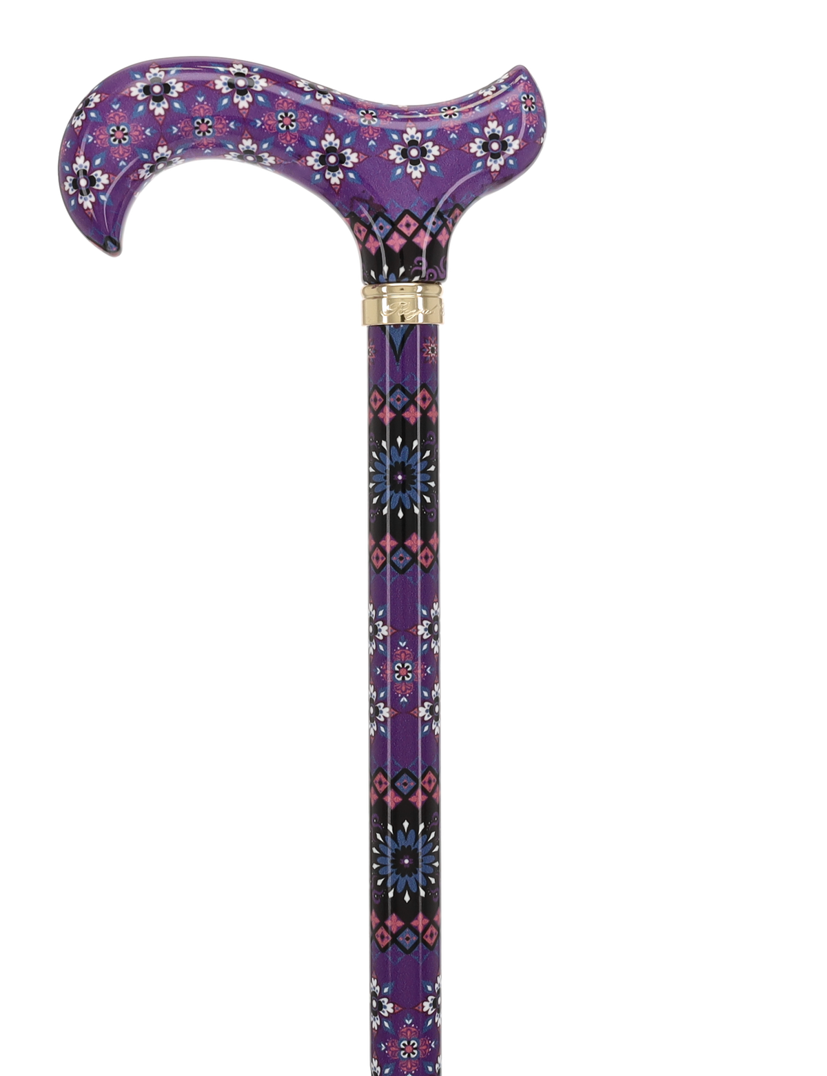 Pretty Purple: Designer Adjustable Cane w/ Patterned Handle Adjustable Walking Canes - Tophatter Daily Deals