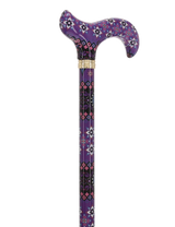 Pretty Purple: Designer Adjustable Cane w/ Patterned Handle Adjustable Walking Canes - Tophatter Daily Deals