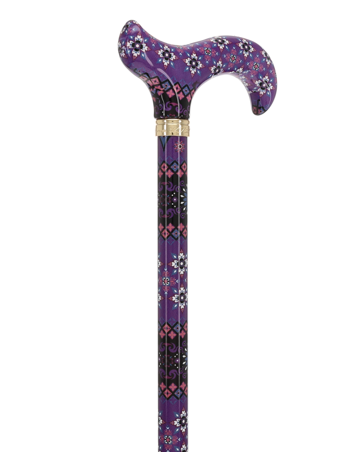 Pretty Purple: Designer Adjustable Cane w/ Patterned Handle Adjustable Walking Canes - Tophatter Daily Deals
