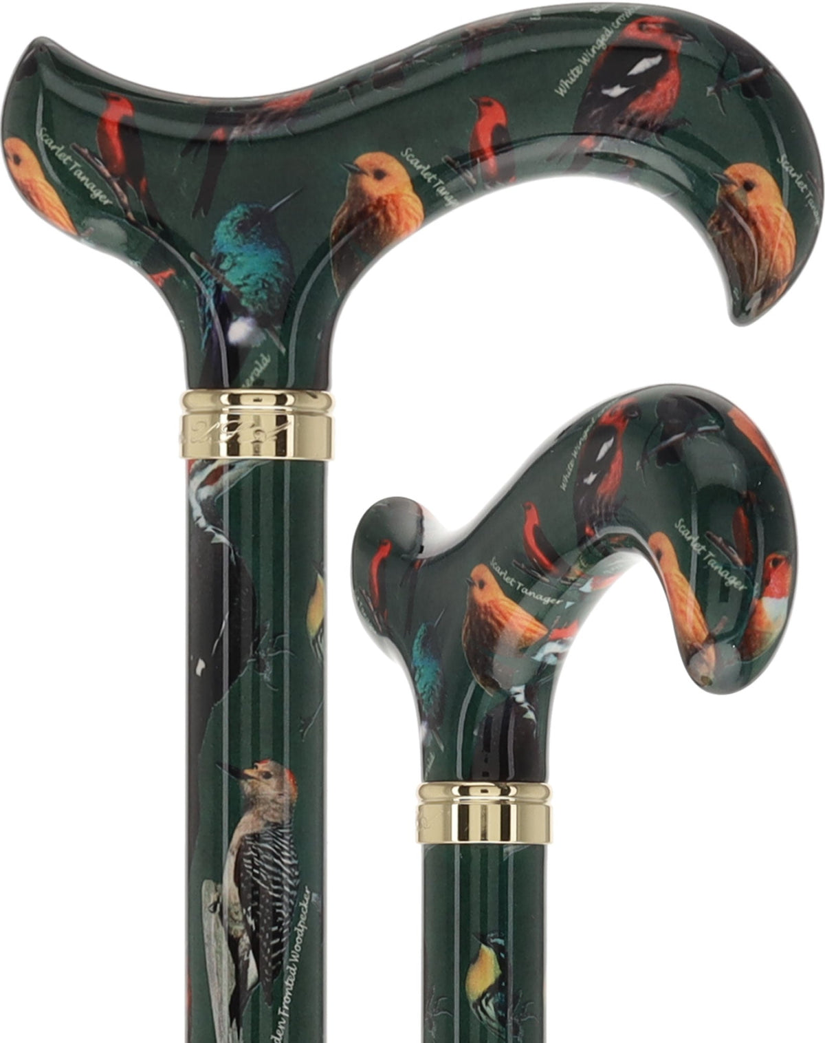 American Songbird: Designer Adjustable Cane w/ Patterned Handle Adjustable Walking Canes - Tophatter Daily Deals