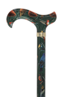 American Songbird: Designer Adjustable Cane w/ Patterned Handle Adjustable Walking Canes - Tophatter Daily Deals