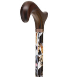 Dog Lovers: Designer Adjustable Cane w/ Wooden Handle Dog Walking Canes - Tophatter Daily Deals