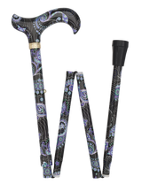 Purple Majesty Designer Folding Cane w/ SafeTbase- Adjustable Safetbase Canes - Tophatter Daily Deals