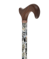 Cat Lovers-Designer Cane, Adjustable w/ wood Derby Handle Cat Walking Canes - Tophatter Daily Deals
