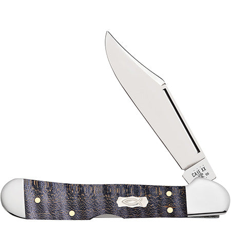Case Mini Copperlock - Smooth Purple Curly Maple - 80545 Knives - Tophatter Daily Deals
