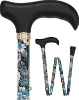 Evening Splendor: Designer Pattern Adjustable Folding Cane Folding Canes - Tophatter Daily Deals
