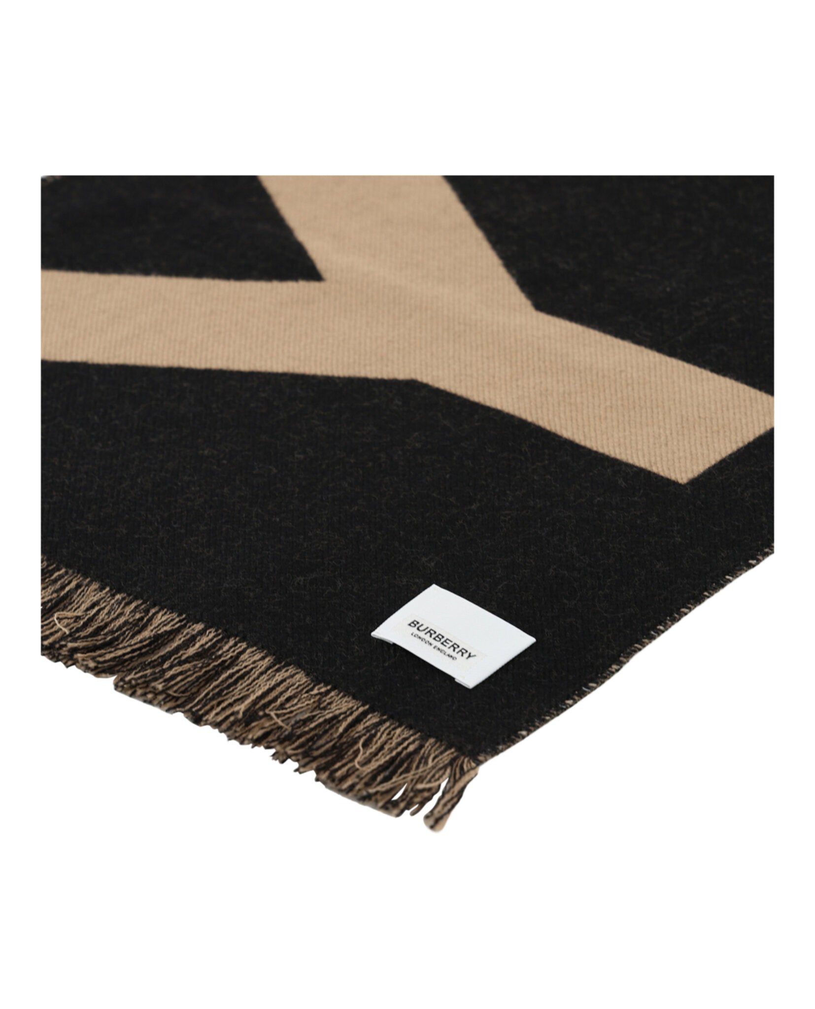 Burberry Logo Wool Scarf Accessories - Tophatter Daily Deals