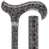 Midnight Rain: Designer Adjustable Cane / Patterned Handle Adjustable Walking Canes - Tophatter Daily Deals