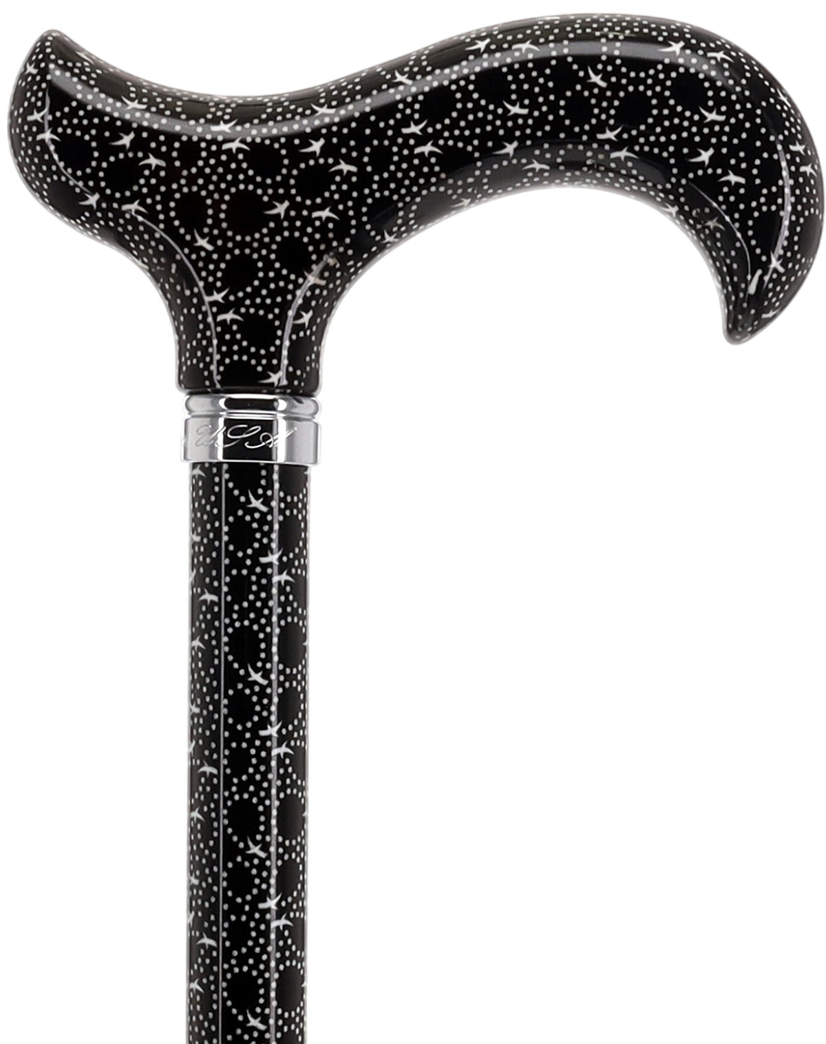 Midnight Rain: Designer Adjustable Cane / Patterned Handle Adjustable Walking Canes - Tophatter Daily Deals
