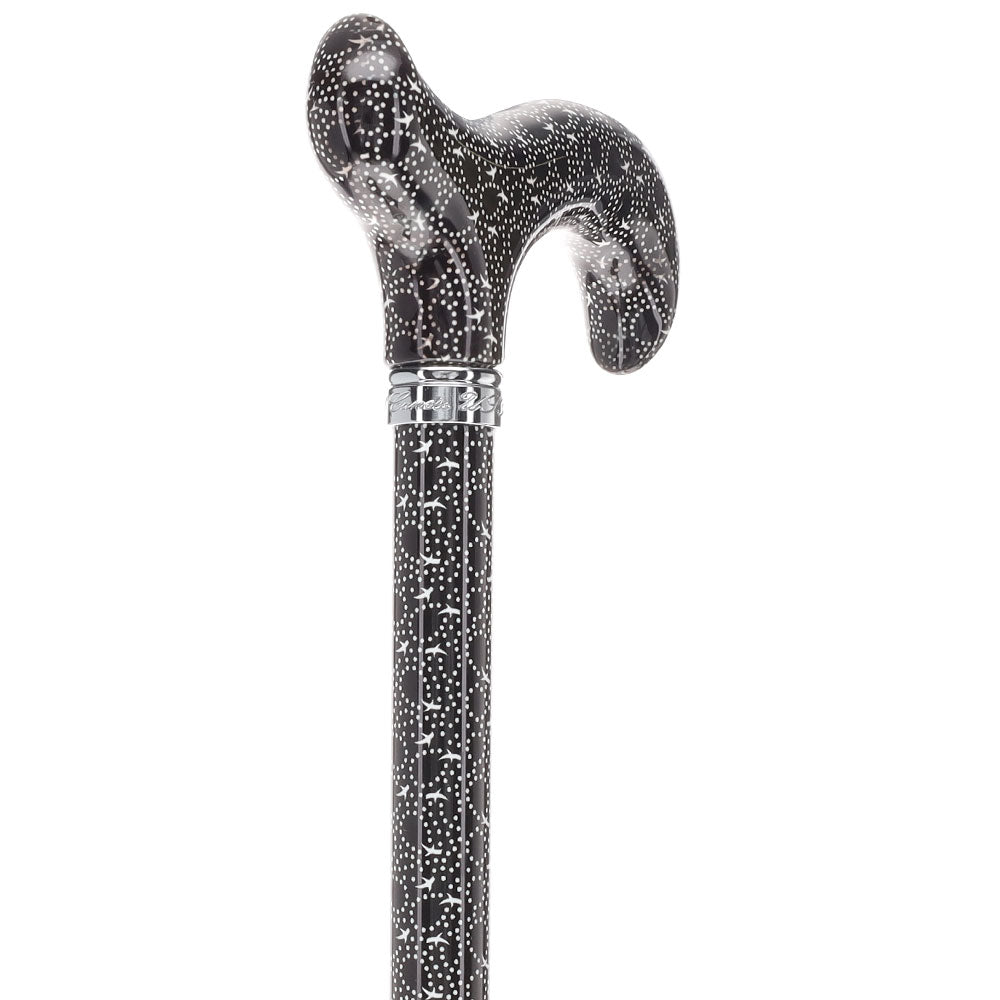 Midnight Rain: Designer Adjustable Cane / Patterned Handle Adjustable Walking Canes - Tophatter Daily Deals