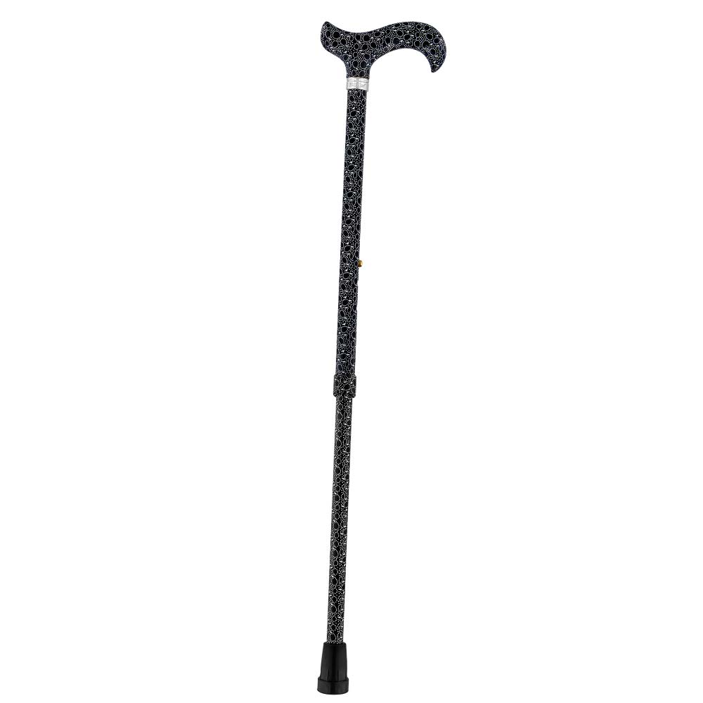 Midnight Rain: Designer Adjustable Cane / Patterned Handle Adjustable Walking Canes - Tophatter Daily Deals