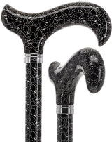 Midnight Rain: Designer Adjustable Cane / Patterned Handle Adjustable Walking Canes - Tophatter Daily Deals