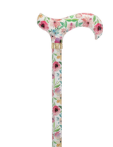 Watercolor Flowers: Designer Adjustable Cane w/ Patterned Handle Adjustable Walking Canes - Tophatter Daily Deals
