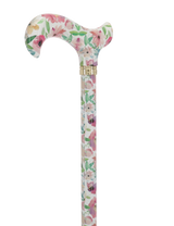Watercolor Flowers: Designer Adjustable Cane w/ Patterned Handle Adjustable Walking Canes - Tophatter Daily Deals