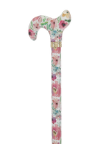 Watercolor Flowers: Designer Adjustable Cane w/ Patterned Handle Adjustable Walking Canes - Tophatter Daily Deals