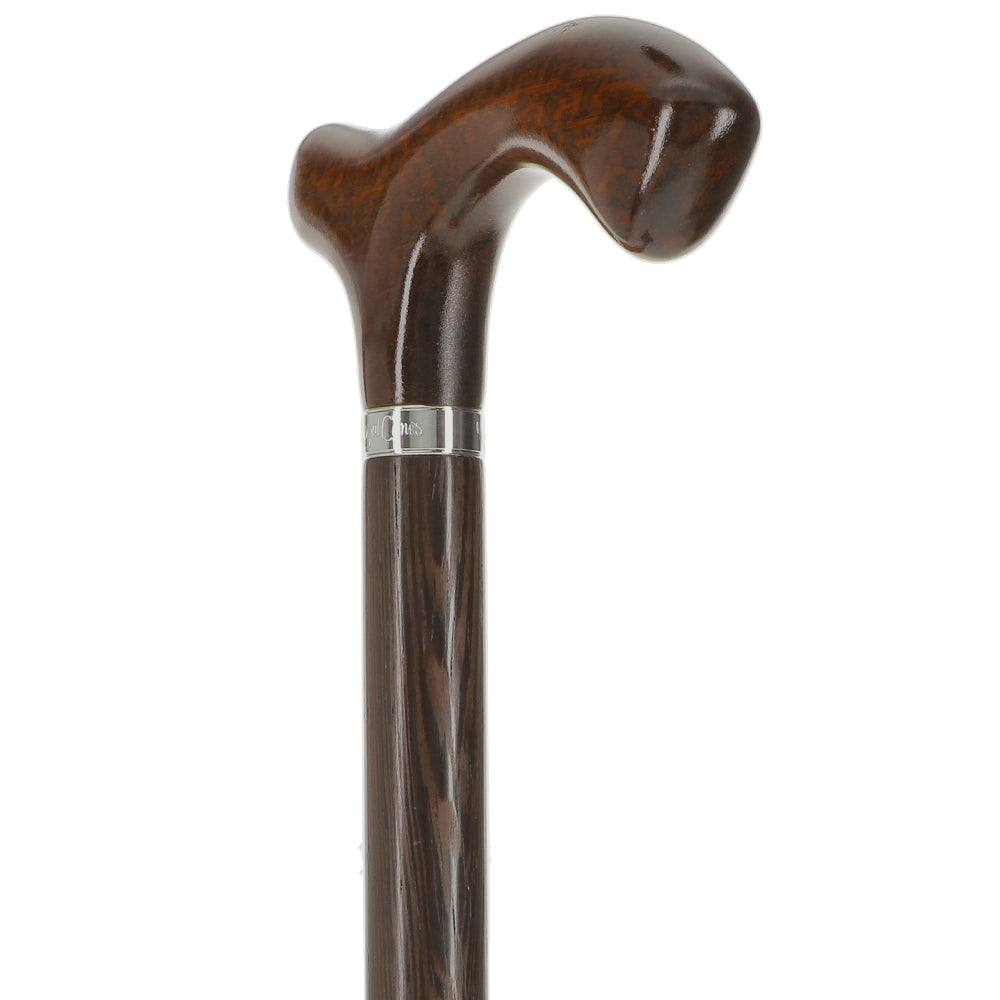 Luxury Genuine Snakewood Fritz Handle Cane - Wenge Shaft Fritz Handle Walking Canes - Tophatter Daily Deals
