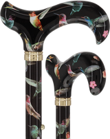 Flight of the Hummingbird Designer Pattern Folding Adjustable Cane Folding Canes - Tophatter Daily Deals