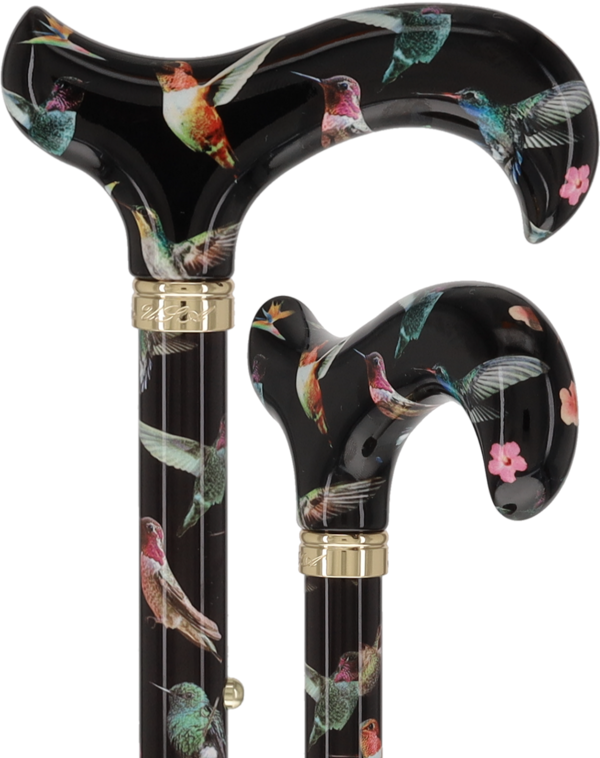 Flight of the Hummingbird Designer Pattern Folding Adjustable Cane Folding Canes - Tophatter Daily Deals
