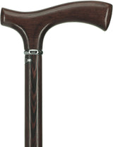 Genuine Wenge Wood Fritz Comfort Handle - Standard Size Fritz Handled Canes - Tophatter Daily Deals