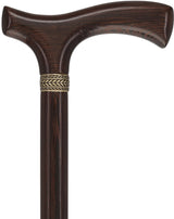 Genuine Wenge Wood Fritz Comfort Handle - Standard Size Fritz Handled Canes - Tophatter Daily Deals