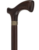 Genuine Wenge Wood Fritz Comfort Handle - Standard Size Fritz Handled Canes - Tophatter Daily Deals