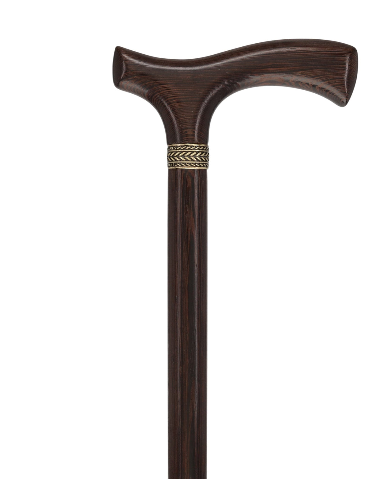 Genuine Wenge Wood Fritz Comfort Handle - Standard Size Fritz Handled Canes - Tophatter Daily Deals
