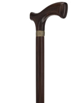Genuine Wenge Wood Fritz Comfort Handle - Standard Size Fritz Handled Canes - Tophatter Daily Deals