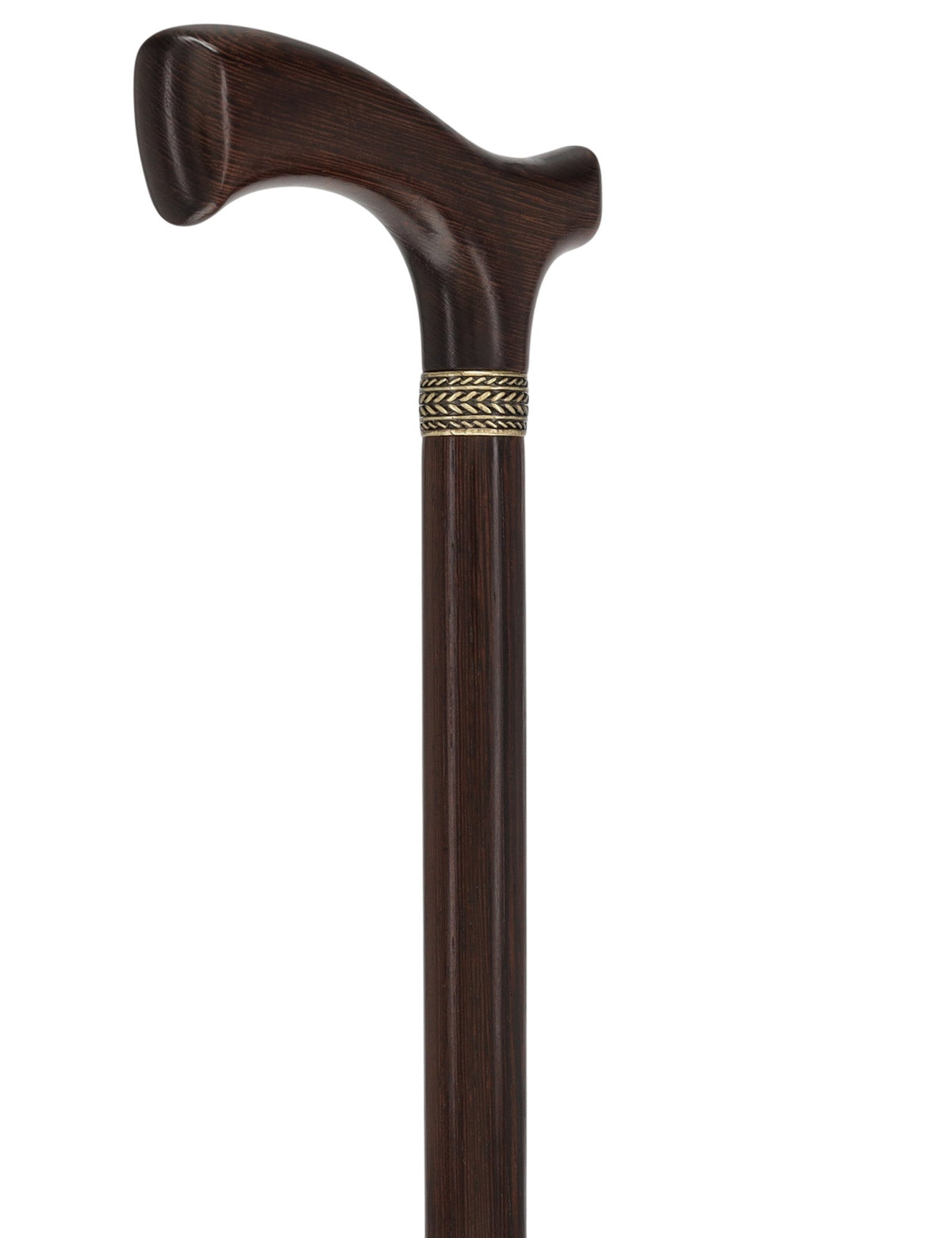 Genuine Wenge Wood Fritz Comfort Handle - Standard Size Fritz Handled Canes - Tophatter Daily Deals
