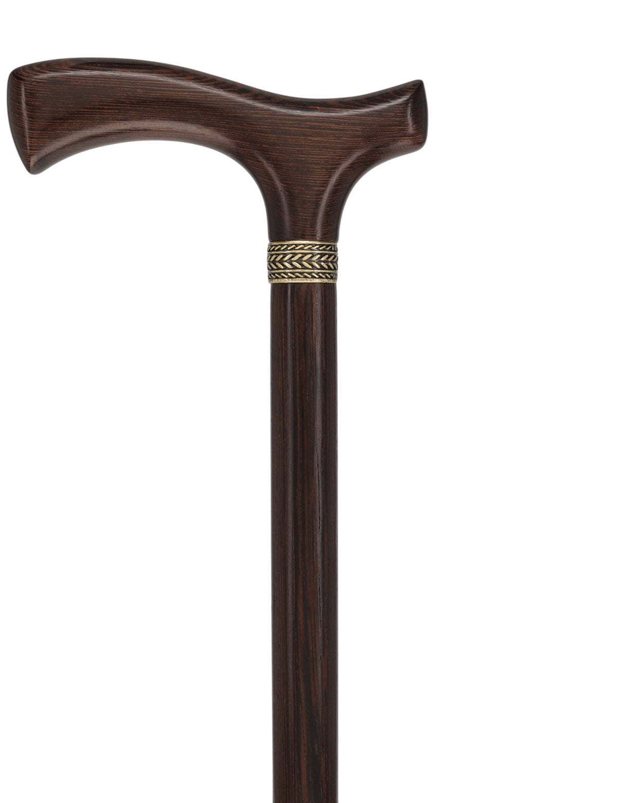 Genuine Wenge Wood Fritz Comfort Handle - Standard Size Fritz Handled Canes - Tophatter Daily Deals