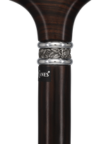 Luxury Genuine Ebony Fritz Handle Cane: Pewter Collar Detail Fritz Handled Canes - Tophatter Daily Deals