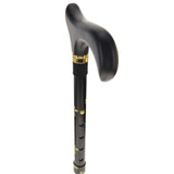 Golden Cross Folding Cane: Adjustable Derby, Wooden Handle Folding Canes - Tophatter Daily Deals