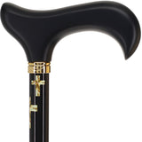 Golden Cross: Elegance & Comfort - Wooden Handle Adjustable Walking Canes - Tophatter Daily Deals