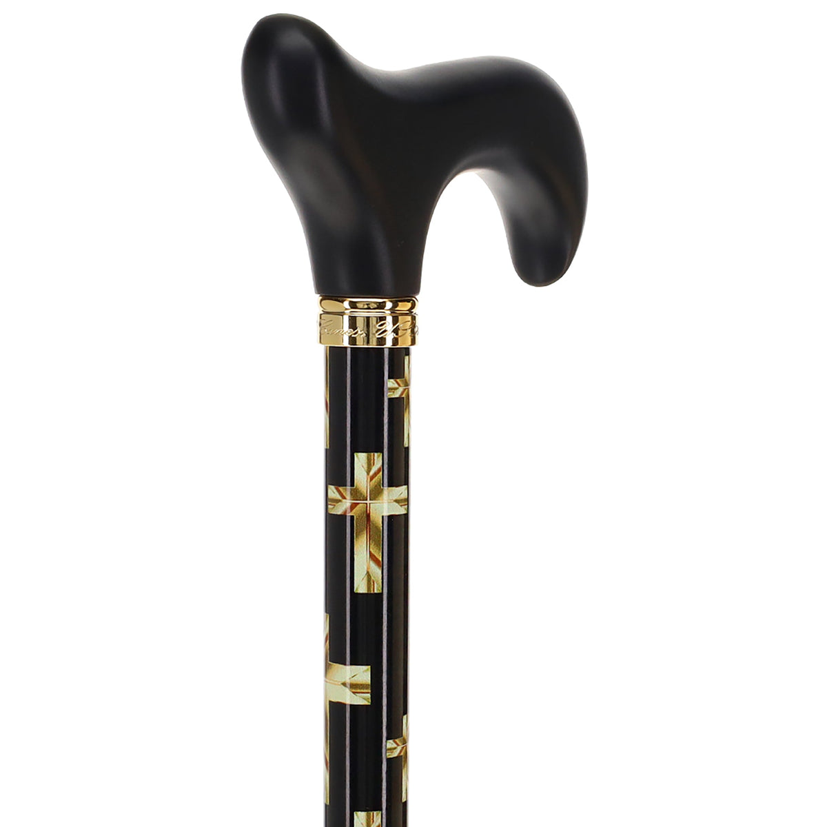 Golden Cross: Elegance & Comfort - Wooden Handle Adjustable Walking Canes - Tophatter Daily Deals