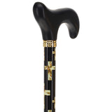 Golden Cross: Elegance & Comfort - Wooden Handle Adjustable Walking Canes - Tophatter Daily Deals