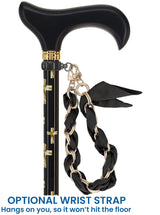 Golden Cross: Elegance & Comfort - Wooden Handle Yes Adjustable Walking Canes - Tophatter Daily Deals