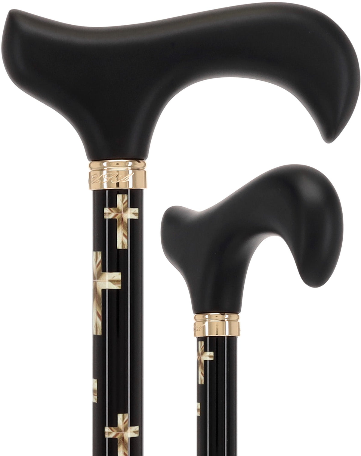 Golden Cross: Elegance & Comfort - Wooden Handle Adjustable Walking Canes - Tophatter Daily Deals