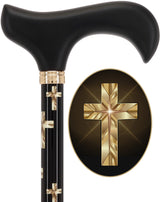 Golden Cross: Elegance & Comfort - Wooden Handle No Adjustable Walking Canes - Tophatter Daily Deals