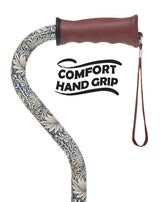 Golden Petals Adjustable Cane: Comfort Grip Offset Adjustable Walking Canes - Tophatter Daily Deals