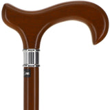 Premium Dr. House Walnut: Stained Beechwood Stainless Steel Collar Dr Gregory House Walking Canes - Tophatter Daily Deals