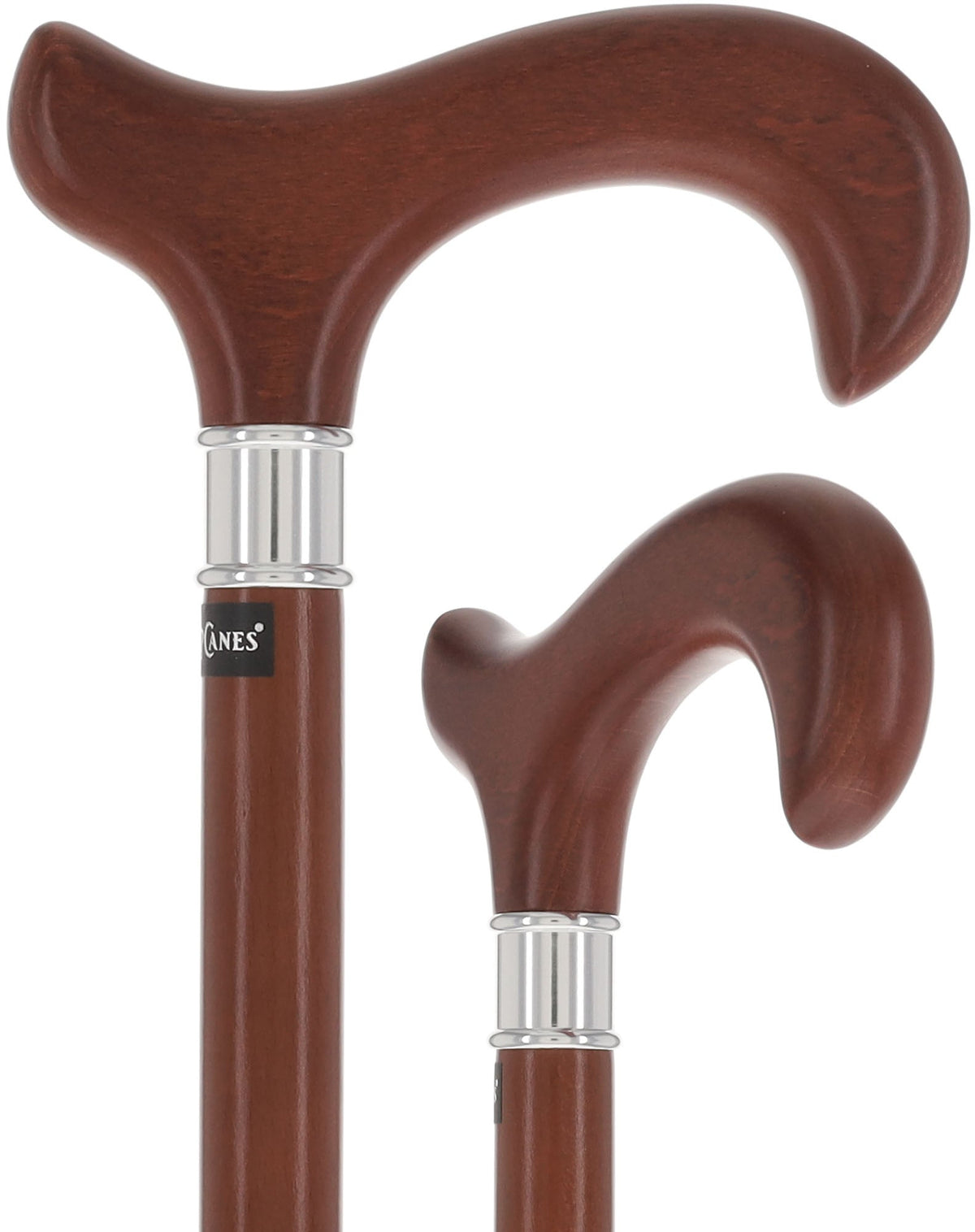 Premium Dr. House Walnut: Stained Beechwood Stainless Steel Collar Dr Gregory House Walking Canes - Tophatter Daily Deals