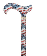 The Americas Designer Cane: Patterned Derby Handle Adjustable Walking Canes - Tophatter Daily Deals