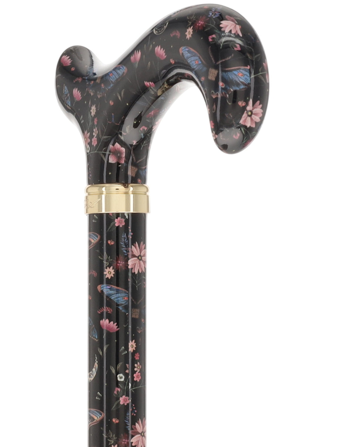 The Night Garden Designer Cane: Patterned Derby Handle Adjustable Walking Canes - Tophatter Daily Deals
