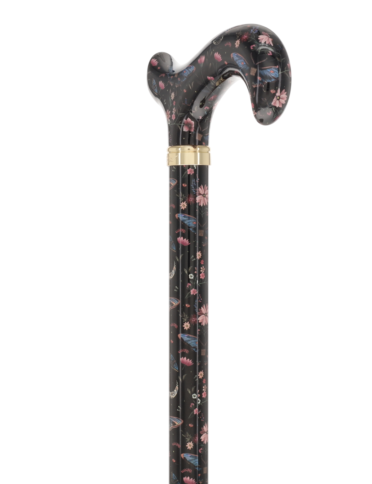 The Night Garden Designer Cane: Patterned Derby Handle Adjustable Walking Canes - Tophatter Daily Deals