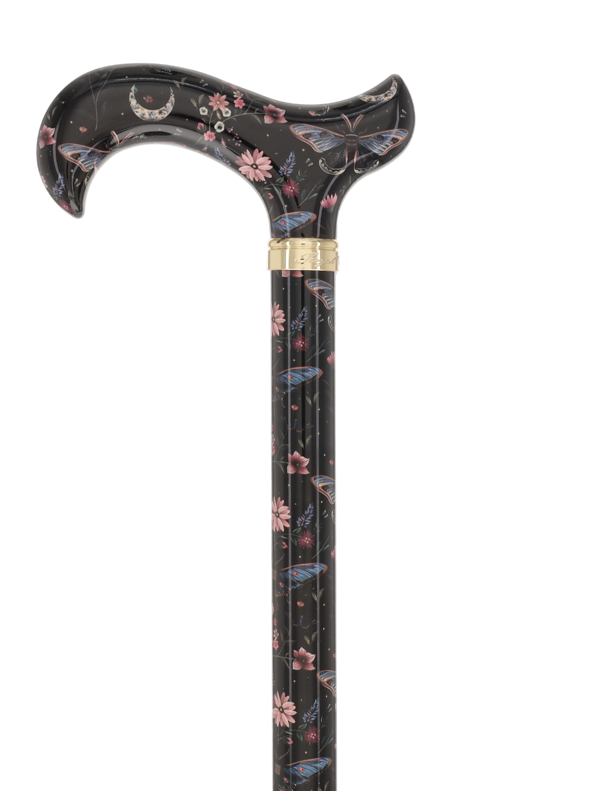 The Night Garden Designer Cane: Patterned Derby Handle Adjustable Walking Canes - Tophatter Daily Deals