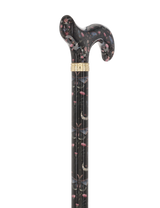The Night Garden Designer Cane: Patterned Derby Handle Adjustable Walking Canes - Tophatter Daily Deals