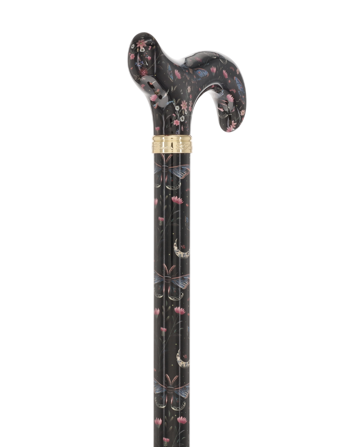 The Night Garden Designer Cane: Patterned Derby Handle Adjustable Walking Canes - Tophatter Daily Deals