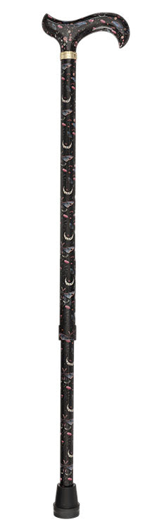 The Night Garden Designer Cane: Patterned Derby Handle Adjustable Walking Canes - Tophatter Daily Deals
